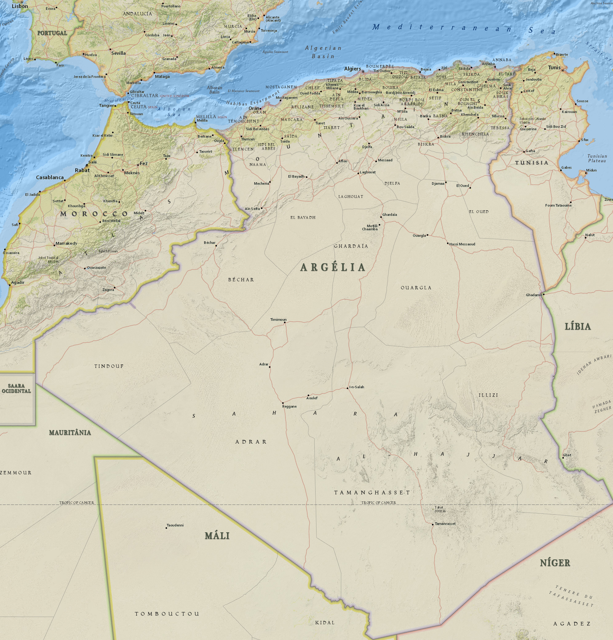 Mapa Físico