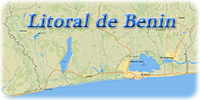 Litoral Benin mapa