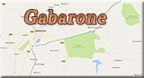 Gabarone mapa