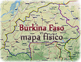 Mapa Burkina Faso