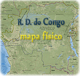 Mapa fisico Congo