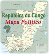 Mapa politico Congo