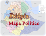 Mapa politico Etiopia