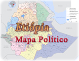 Mapa politico Etiopia