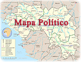 Mapa politico Guine