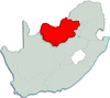 North-West mapa
