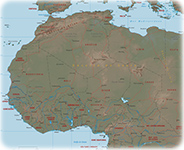 Africa ocidental mapa