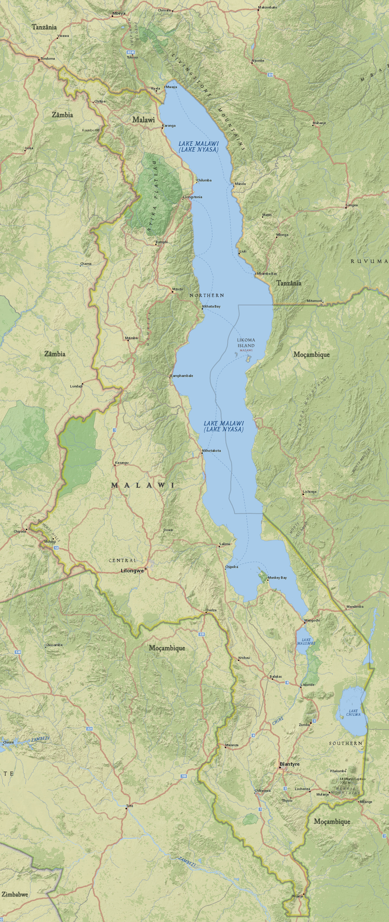 Mapa Malawi