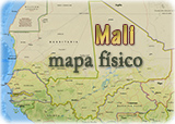 Mapa fisico Mali