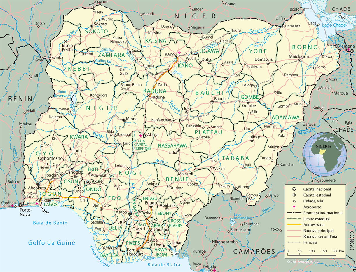 Mapa Nigeria