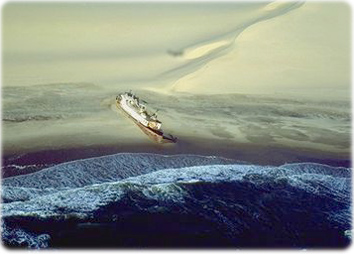 Navio encalhado