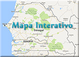 Mapa geografico Senegal