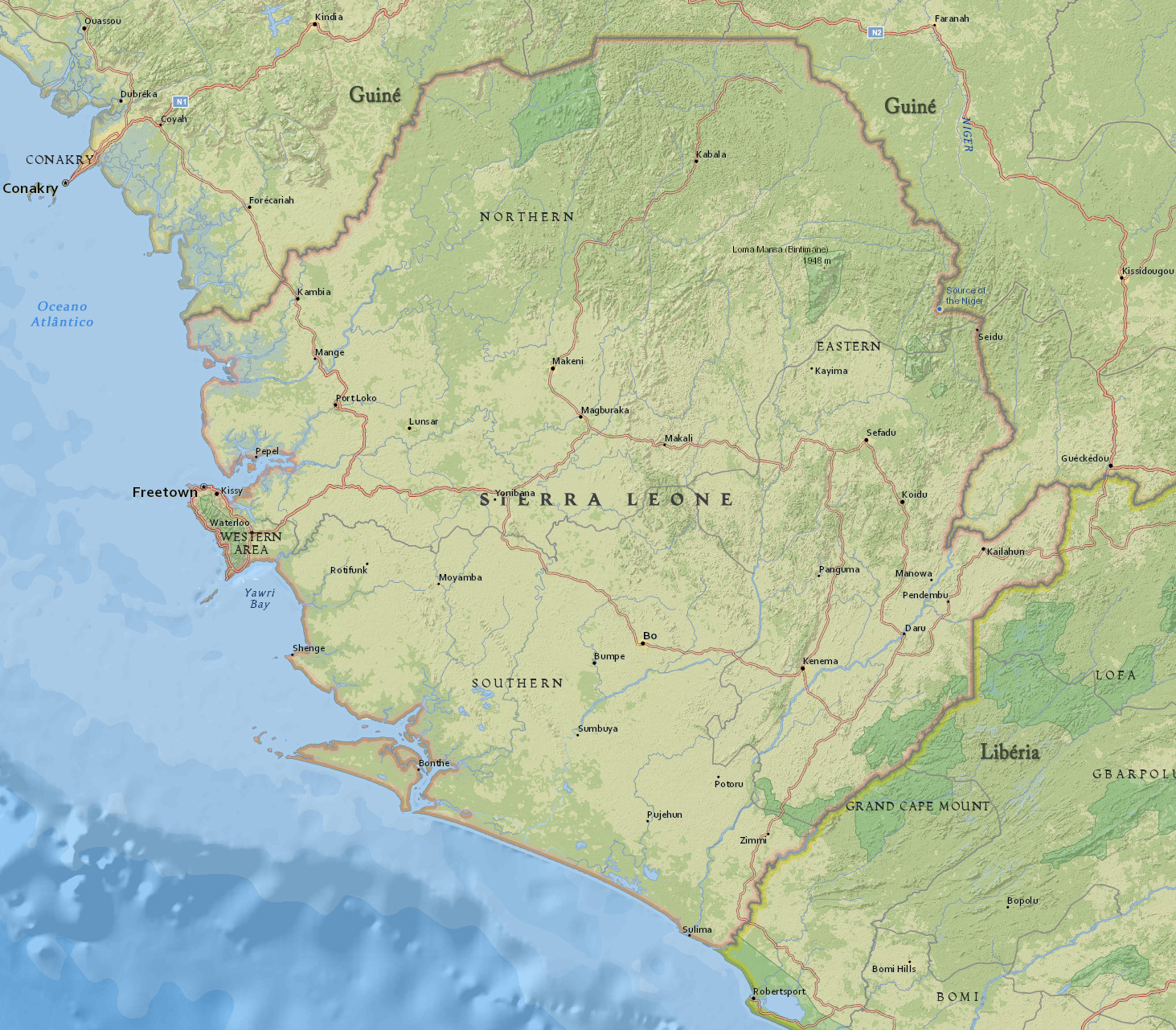 Mapa fisico
