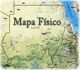 Mapa fisico Sudao