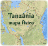 Mapa Tanzania fisico