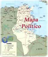 Tunisia mapa politico