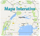 Mapa Uganda geografico