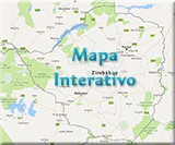 Mapa geografico Zimbabue